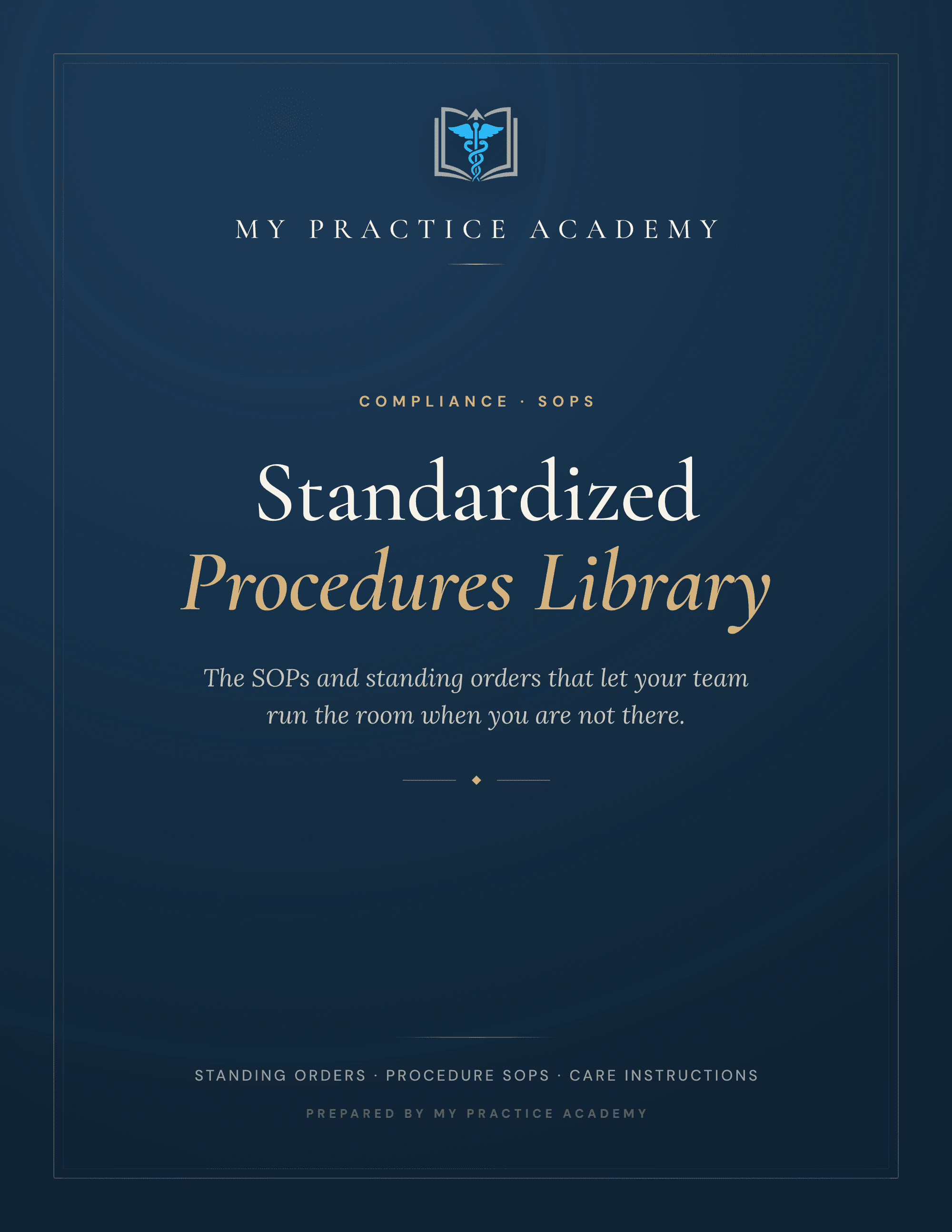 Standardized procedures — cover